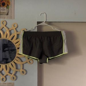 Dark Gray and Green Athletic Shorts!